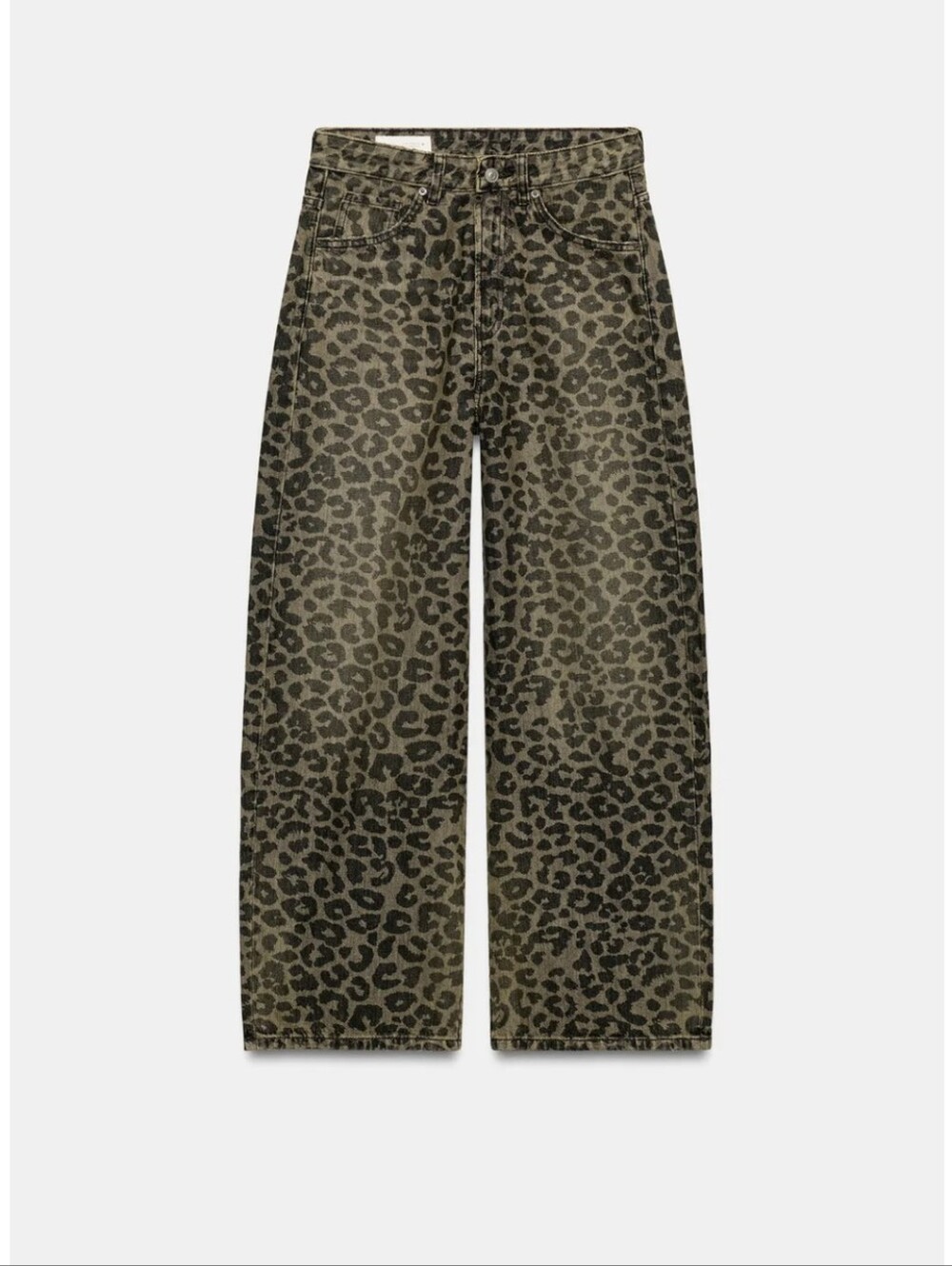 ZARA TRF BAGGY ANIMAL PRINT JEANS